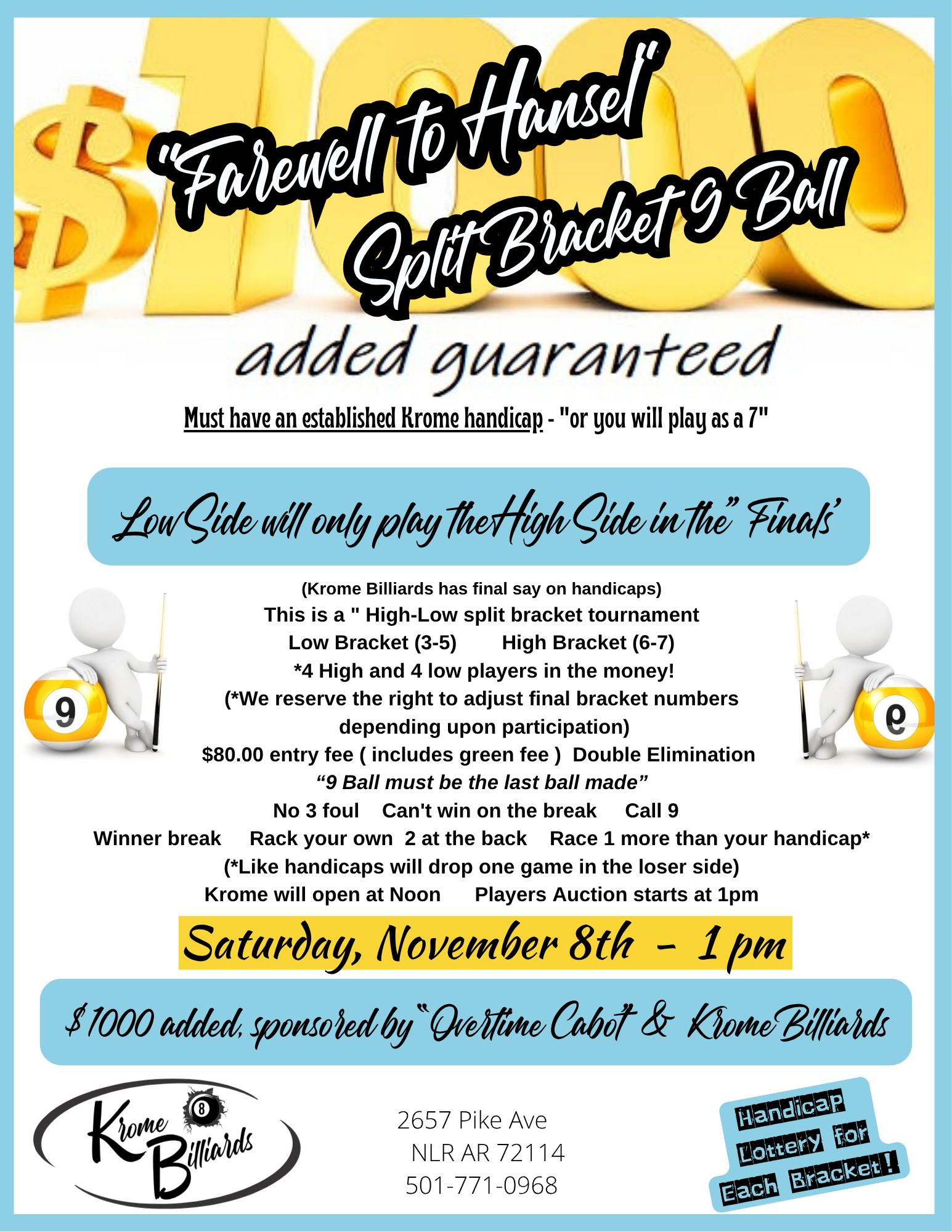 Tournament flyer / rules image